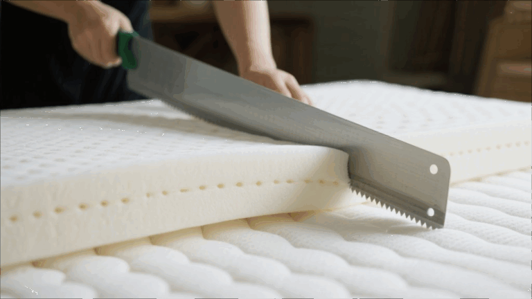 震驚！乳膠床墊切割竟如此簡單？3步教你輕鬆搞定！